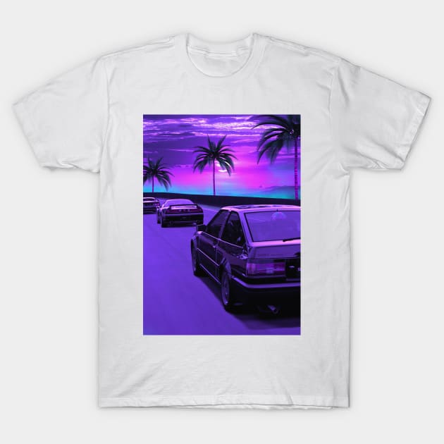 Ae86 Race T-Shirt by mrcatguys